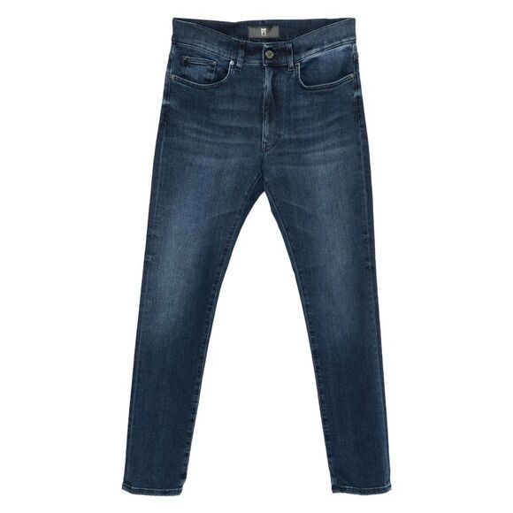 Pt01 Denim Blue Denim - Slim-Fit Jeans Men